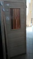 дверь стандарт, с малым стеклом, (осина) 187х77, банный перец