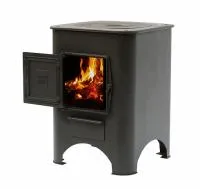 печь под казан сибирь с чугунной плитой и дверцей#