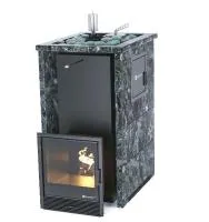 печь для бани изистим геленджик м2 premium в трехстор. кожухе из пироксенита вход с тыла откр.верх 