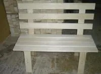 скамейка со спинкой сосна а 1,3х0,4м, банный перец